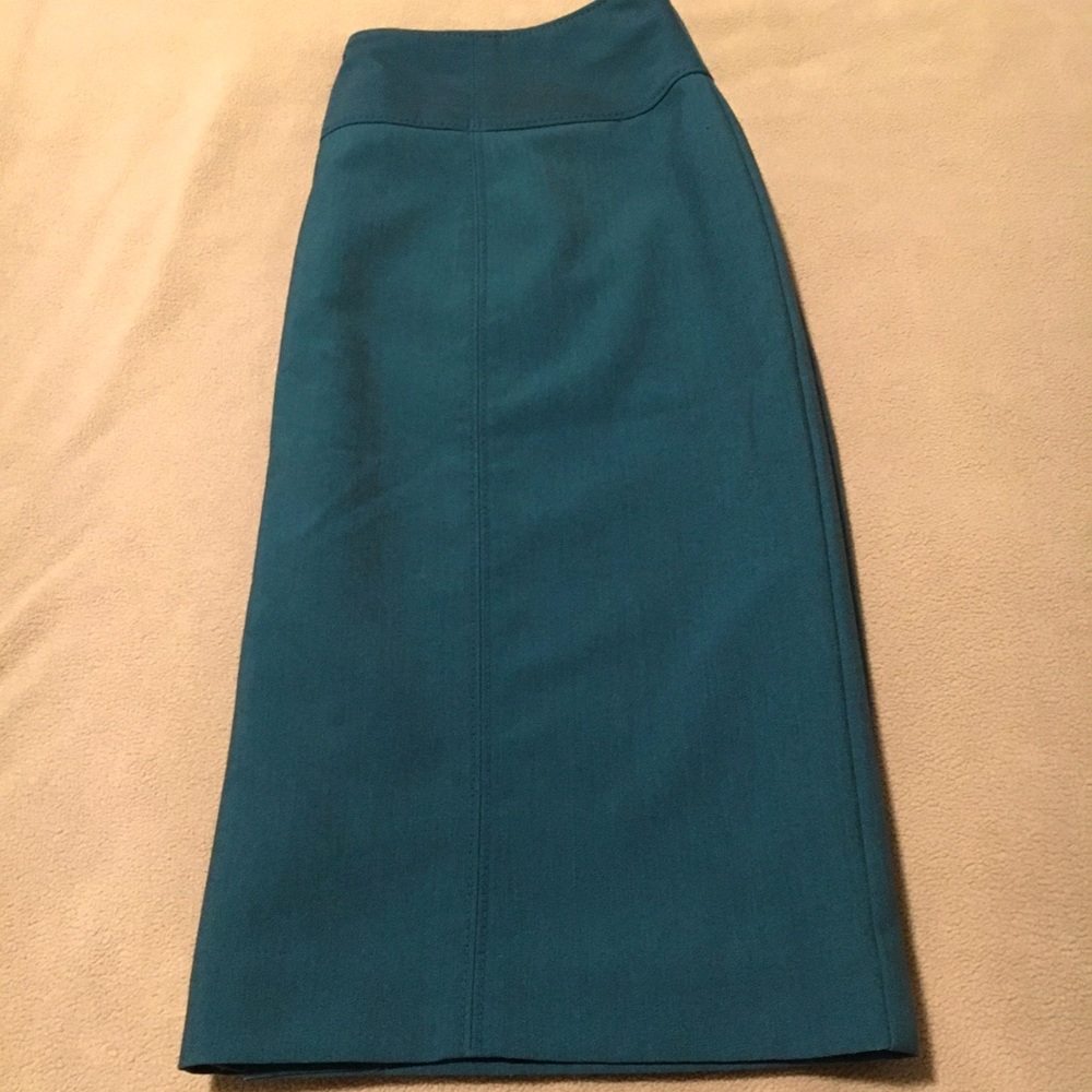 Worthington Pencil Dress Skirt in Teal Blue